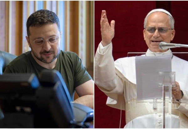 Reprodução/X/@@ZelenskyyUa e Vatican News