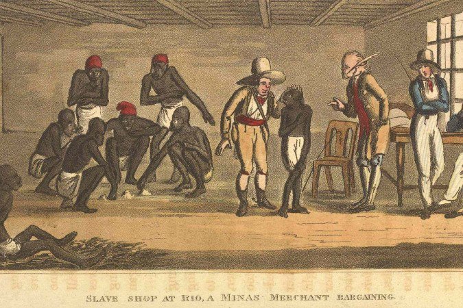 Festa de Santa Rosália, padroeira dos negros, em ilustração de 1835 - (crédito: Arquivo Nacional) Festa de Santa Rosália, padroeira dos negros, em ilustração de 1835 - (crédito: Arquivo Nacional)