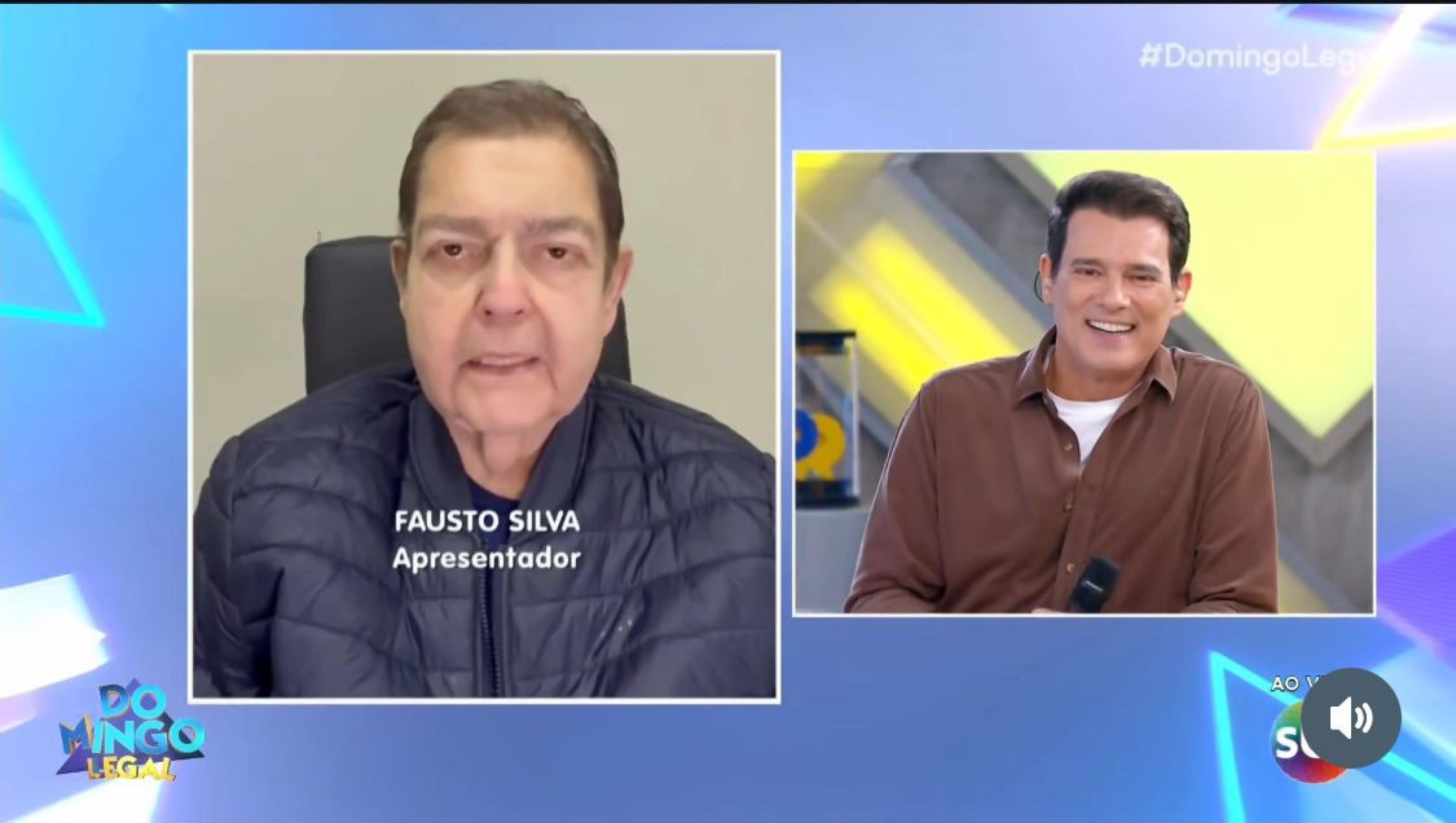 Faustão surpreende e surge em programa de Celso Portiolli no SBT Faustão surpreende e surge em programa de Celso Portiolli no SBT