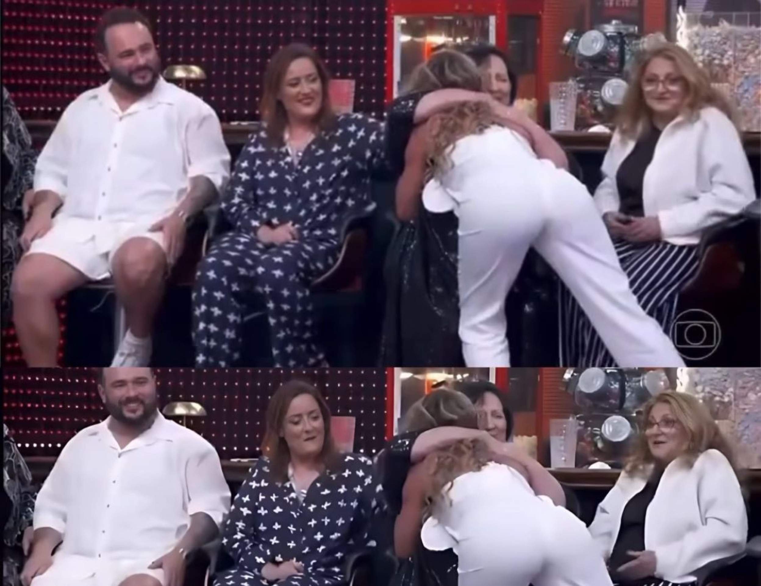 Luciano Huck revela clima tenso entre Dona Deia e Lívia Andrade no Domingão