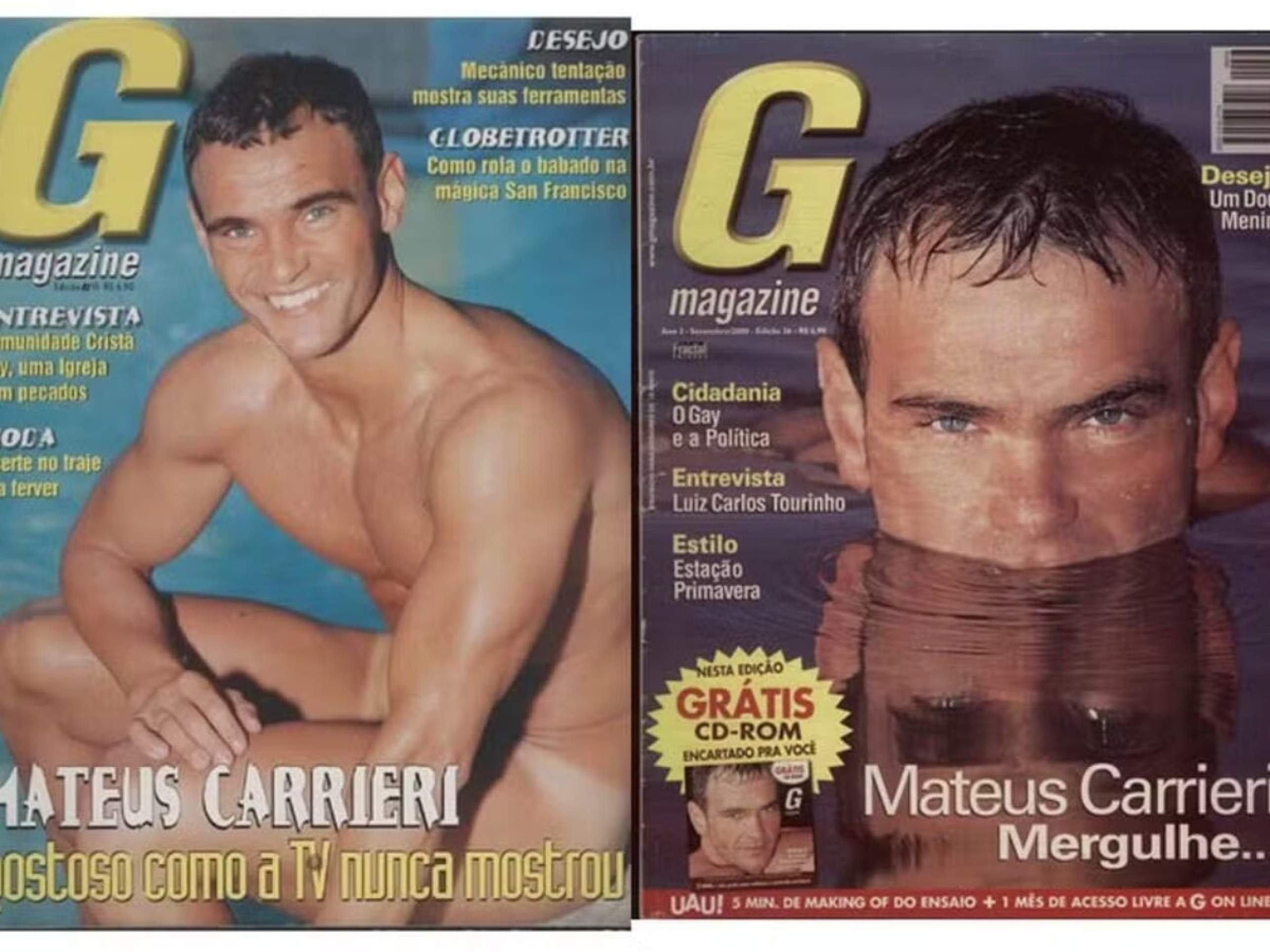 Primeiro famoso a posar pelado, Matheus Carrieri acredita ter sido boicotado