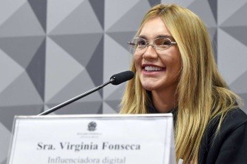 Sobre os contratos firmados com as plataformas, Virgínia afirmou que todos os valores recebidos foram declarados à Receita Federal -  (crédito: Edilson Rodrigues/Agência Senado)