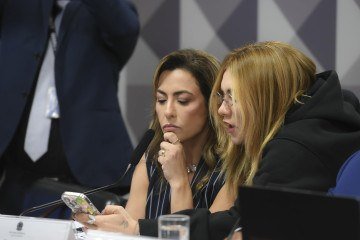 Senadora Soraya Thronicke e Virginia -  (crédito:  Edilson Rodrigues/Agência Senad)