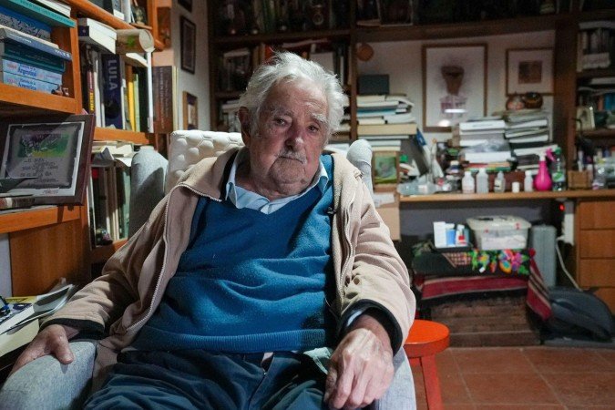 A morte 'é uma senhora de quem não gostamos, e que não queremos, mas que inevitavelmente vai chegar', diz Mujica - (crédito: Mariana Castiñeiras) A morte 'é uma senhora de quem não gostamos, e que não queremos, mas que inevitavelmente vai chegar', diz Mujica - (crédito: Mariana Castiñeiras)