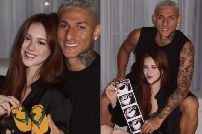 Amanda e Richarlison viram alvos de críticas após revelarem nome do primeiro filho do casal - (crédito: Foto: Reprodução/Instagram) Amanda e Richarlison viram alvos de críticas após revelarem nome do primeiro filho do casal - (crédito: Foto: Reprodução/Instagram)