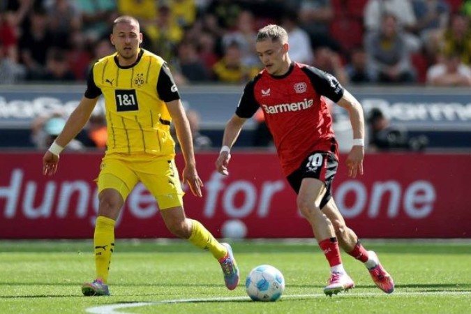 Wirtz soma 16 gols e 14 assistências em 44 partidas com a camisa do Leverkusen na atual temporada - (crédito: Foto: Lars Baron/Getty Images) Wirtz soma 16 gols e 14 assistências em 44 partidas com a camisa do Leverkusen na atual temporada - (crédito: Foto: Lars Baron/Getty Images)