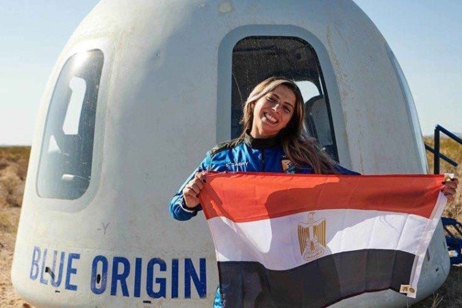 No Web Summit Rio, Sara Sabry falou sobre sua trajetória e experiência com pesquisa espacial - (crédito: Blue Origin) No Web Summit Rio, Sara Sabry falou sobre sua trajetória e experiência com pesquisa espacial - (crédito: Blue Origin)