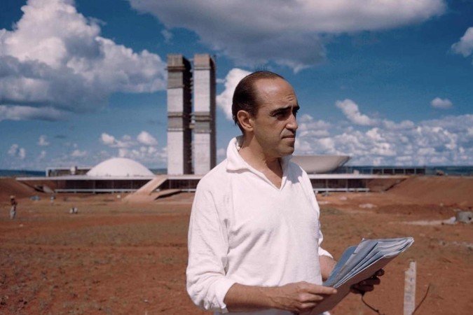 Eixo Capital. Oscar Niemeyer - (crédito: Fundação Oscar Niemeyer/René Burri) Eixo Capital. Oscar Niemeyer - (crédito: Fundação Oscar Niemeyer/René Burri)
