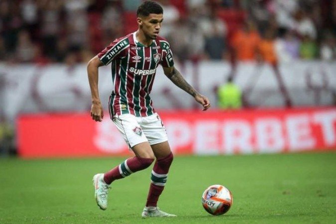 Riquelme em ação com a camisa do Fluminense no inÃcio da temporada - (crédito: Foto: Marcelo Gonçalves/Fluminense) Riquelme em ação com a camisa do Fluminense no inÃcio da temporada - (crédito: Foto: Marcelo Gonçalves/Fluminense)