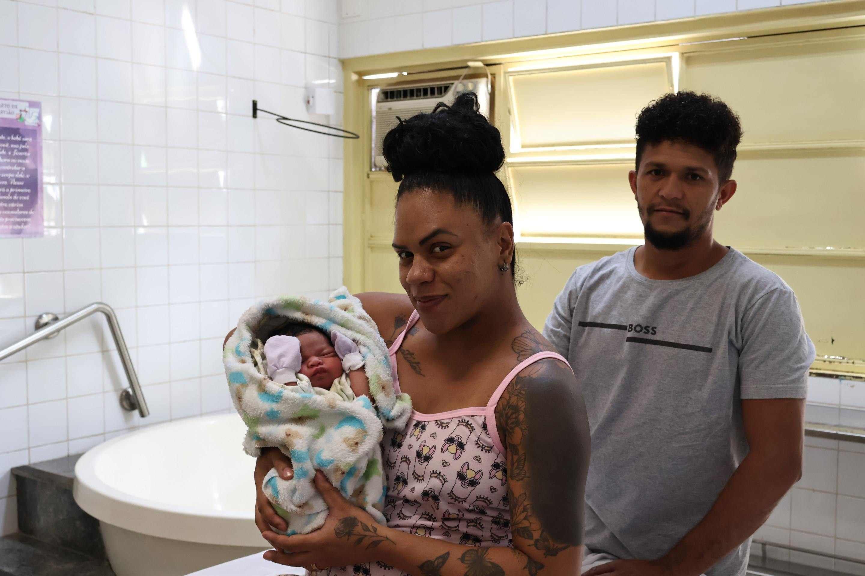 Dos três filhos de Rafaela Soares Oliveira, dois nasceram na Casa de Parto de São Sebastião. 