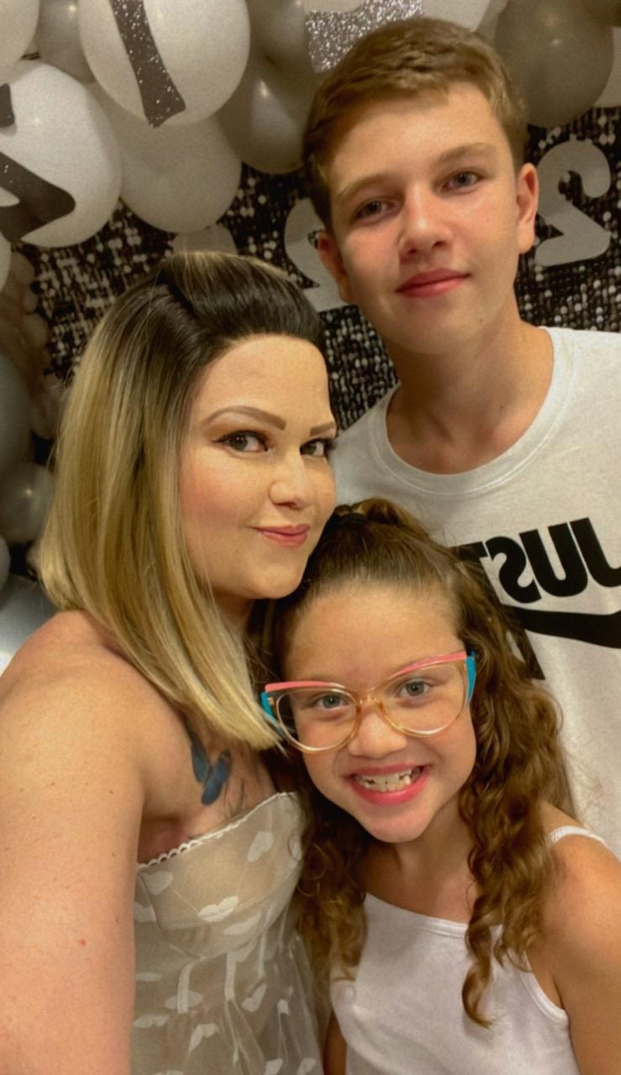 Daiana e sua principal rede de apoio: seus filhos 