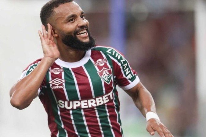 Samuel Xavier vibra logo após fazer o gol que definiu o 2 a 0 do Fluminense sobre o Unión Española - (crédito: Foto: Lucas Merçon e Marcelo Gonçalves/Fluminense) Samuel Xavier vibra logo após fazer o gol que definiu o 2 a 0 do Fluminense sobre o Unión Española - (crédito: Foto: Lucas Merçon e Marcelo Gonçalves/Fluminense)