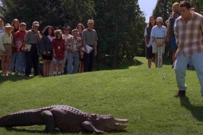 Morris atuou em 'Um Maluco no Golfe' ao lado de Adam Sandler - (crédito: Reprodução / Universal Studios) Morris atuou em 'Um Maluco no Golfe' ao lado de Adam Sandler - (crédito: Reprodução / Universal Studios)