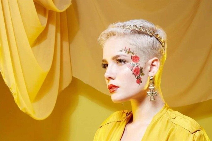 Detalhes sobre a parceria entre Halsey e Amy Lee - (crédito: TMJBrazil) Detalhes sobre a parceria entre Halsey e Amy Lee - (crédito: TMJBrazil)