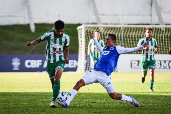 Juventude e Cruzeiro pelo Brasileiro Sub-20 - (crédito: Divulgação / Juventude) Juventude e Cruzeiro pelo Brasileiro Sub-20 - (crédito: Divulgação / Juventude)