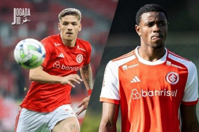 Lucca (esquerda) e Ricardo Mathias (direita) podem ficar com a responsabilidade em serem titulares no ataque do Inter - (crédito: Fotos: Divulgação / Internacional) Lucca (esquerda) e Ricardo Mathias (direita) podem ficar com a responsabilidade em serem titulares no ataque do Inter - (crédito: Fotos: Divulgação / Internacional)