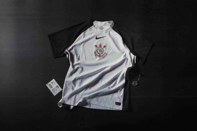 Segundo uniforme do Corinthians será idêntico a camisa 1, mas com inversão das cores - (crédito: Foto: Evander Portilho / Corinthians) Segundo uniforme do Corinthians será idêntico a camisa 1, mas com inversão das cores - (crédito: Foto: Evander Portilho / Corinthians)