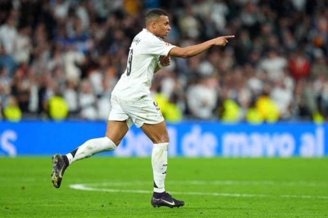 Mbappé chegou a 40 gols com a camisa do Real Madrid nesta temporada - (crédito: Foto: Angel Martinez/Getty Images) Mbappé chegou a 40 gols com a camisa do Real Madrid nesta temporada - (crédito: Foto: Angel Martinez/Getty Images)