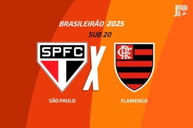 São Paulo e Flamengo fazem duelo nesta quinta-feira, em Cotia -  (crédito: Arte: Jogada10)