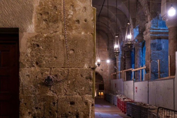 Escavações na Igreja do Santo Sepulcro, em Jerusalém, mostram local do túmulo de Cristo - (crédito: Reprodução/Instagram ) Escavações na Igreja do Santo Sepulcro, em Jerusalém, mostram local do túmulo de Cristo - (crédito: Reprodução/Instagram )