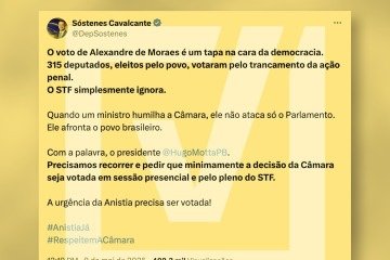 Posts nas redes sociais que alegam que o Supremo Tribunal Federal ataca a democracia ao contrapor decisão da Câmara dos Deputados.  -  (crédito: Reprodução/Comprova)