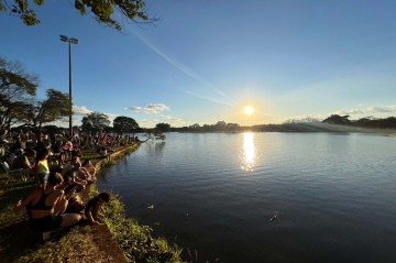 O Pôr do Sol no Parque da Cidade se consolidou como um importante ponto de encontro para brasilienses e turistas -  (crédito: Divulgação/SEL-DF)