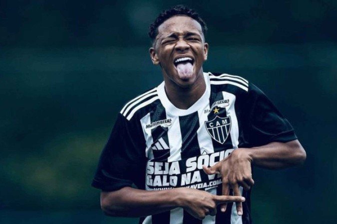 Galo tem promessa comparada a Neymar em sua base - (crédito: Foto: divulgação Atlético) Galo tem promessa comparada a Neymar em sua base - (crédito: Foto: divulgação Atlético)