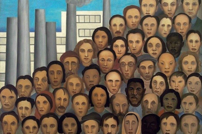 A tela Operários, de Tarsila do Amaral, é uma amostra do rico mosaico que caracteriza a população brasileira - (crédito: Reprodução da internet) A tela Operários, de Tarsila do Amaral, é uma amostra do rico mosaico que caracteriza a população brasileira - (crédito: Reprodução da internet)