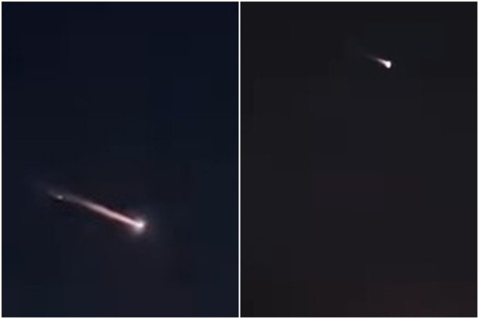 Lixo espacial é visto no céu de Brasília no início da noite de quarta-feira (14/5)
- (crédito: Reprodução/Redes sociais) Lixo espacial é visto no céu de Brasília no início da noite de quarta-feira (14/5)
- (crédito: Reprodução/Redes sociais)