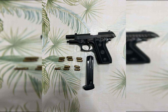 Arma encontrada durante as buscas - (crédito: PCDF/Divulgação) Arma encontrada durante as buscas - (crédito: PCDF/Divulgação)