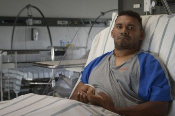 Josiel Fernandes, 38 anos, ficou tetraplégico ao sofrer um acidente de trânsito: 'Foi o pior momento da minha vida'   -  (crédito:  Marcelo Ferreira/CB/D.A Press)