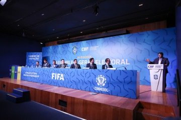Ednaldo foi reeleito para 2026 em pleito realizado em 24 de março com apoio massivo das federações e clubes. Com ação do interventor, entidade deve voltar às urnas dois meses depois -  (crédito: Staff Images/CBF)