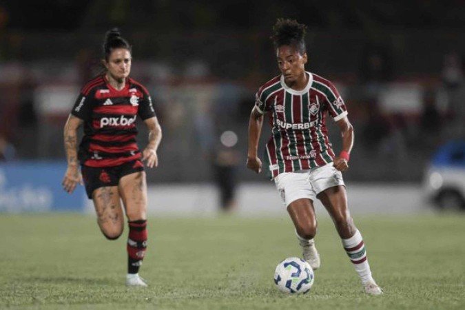 Flamengo venceu o Fluminense por 2 a 1 pelo Brasileirão Feminino - (crédito: - Foto: Marcelo Gonçalves/Fluminense FC) Flamengo venceu o Fluminense por 2 a 1 pelo Brasileirão Feminino - (crédito: - Foto: Marcelo Gonçalves/Fluminense FC)
