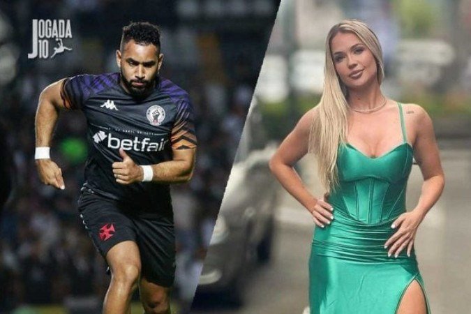 Payet e Larissa Ferrari - (crédito: Matheus Lima/Vasco e Reprodução / Instagram) Payet e Larissa Ferrari - (crédito: Matheus Lima/Vasco e Reprodução / Instagram)