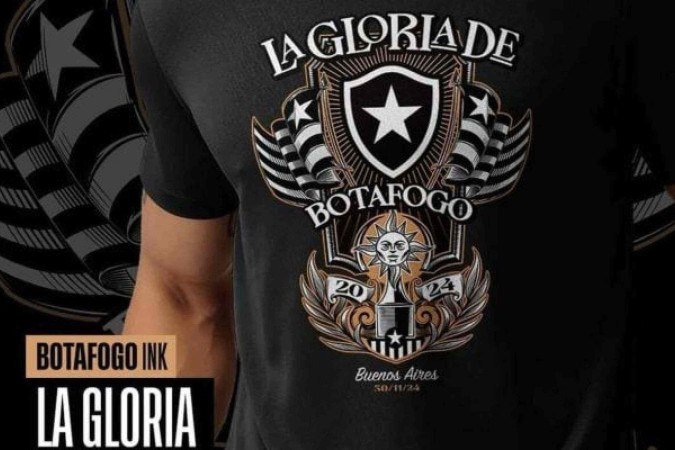 Camisa da Libertadores-2024 caiu no gosto da torcida - (crédito: Foto: Reprodução/Botafogo ) Camisa da Libertadores-2024 caiu no gosto da torcida - (crédito: Foto: Reprodução/Botafogo )