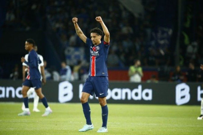 Marquinhos vibra com mais um gol pelo Paris Saint-Germain - (crédito: Foto: Divulgação/PSG) Marquinhos vibra com mais um gol pelo Paris Saint-Germain - (crédito: Foto: Divulgação/PSG)