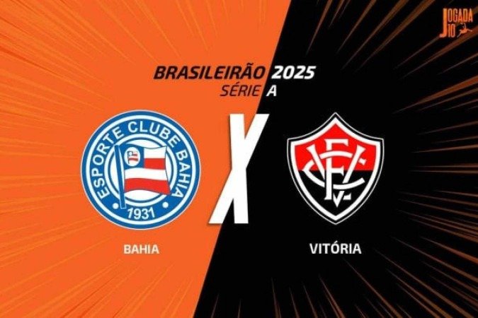 Bahia recebe o Vitória pela nona rodada do Campeonato Brasileiro - (crédito: Foto: Arte/Jogada10) Bahia recebe o Vitória pela nona rodada do Campeonato Brasileiro - (crédito: Foto: Arte/Jogada10)
