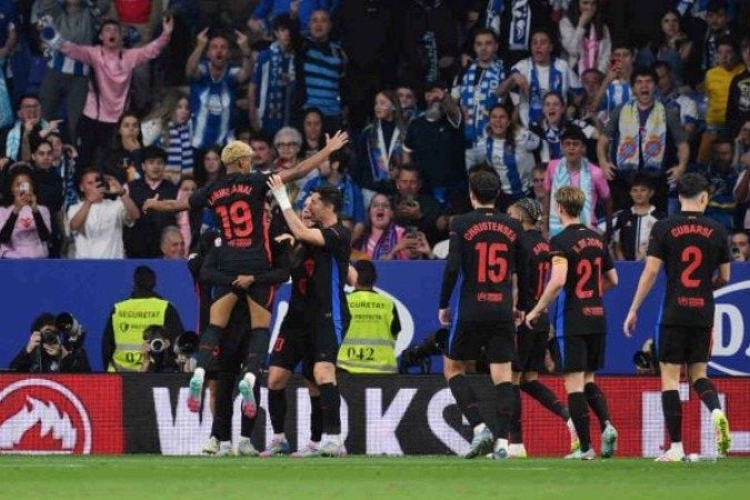 Barcelona venceu o Espanyol no meio de semana e sagrou-se campeão espanhol - (crédito: Foto: David Ramos/Getty Images) Barcelona venceu o Espanyol no meio de semana e sagrou-se campeão espanhol - (crédito: Foto: David Ramos/Getty Images)