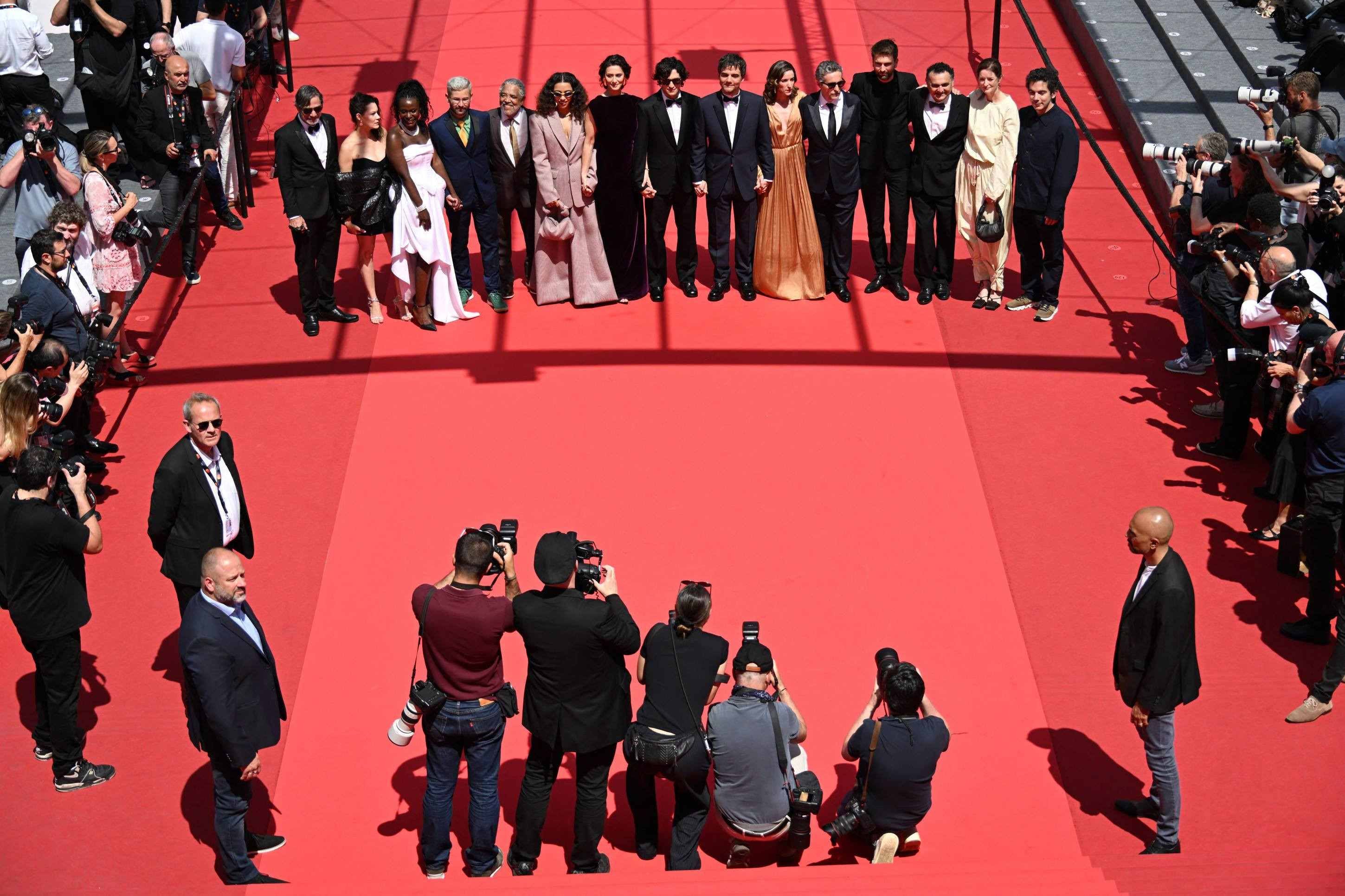Equipe do filme O Agente Secreto no Festival de Cannes            