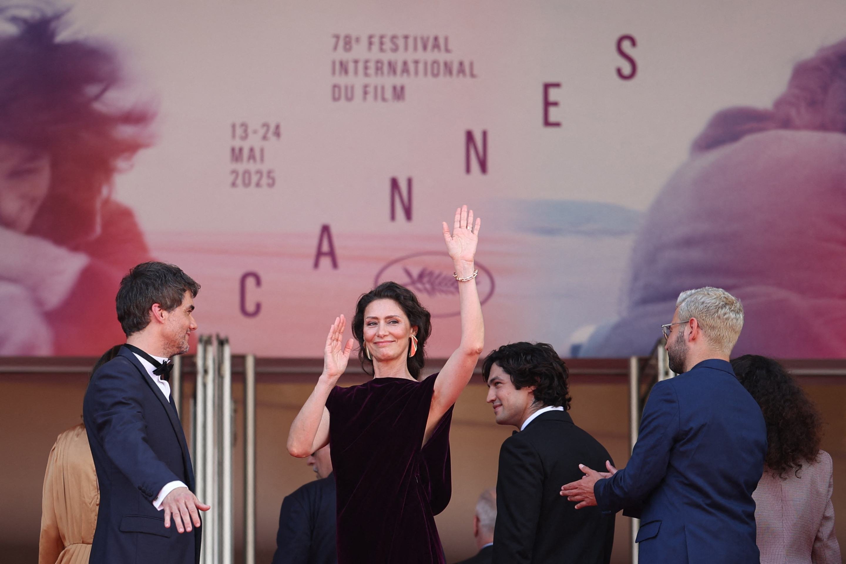 Equipe do filme O Agente Secreto no Festival de Cannes      