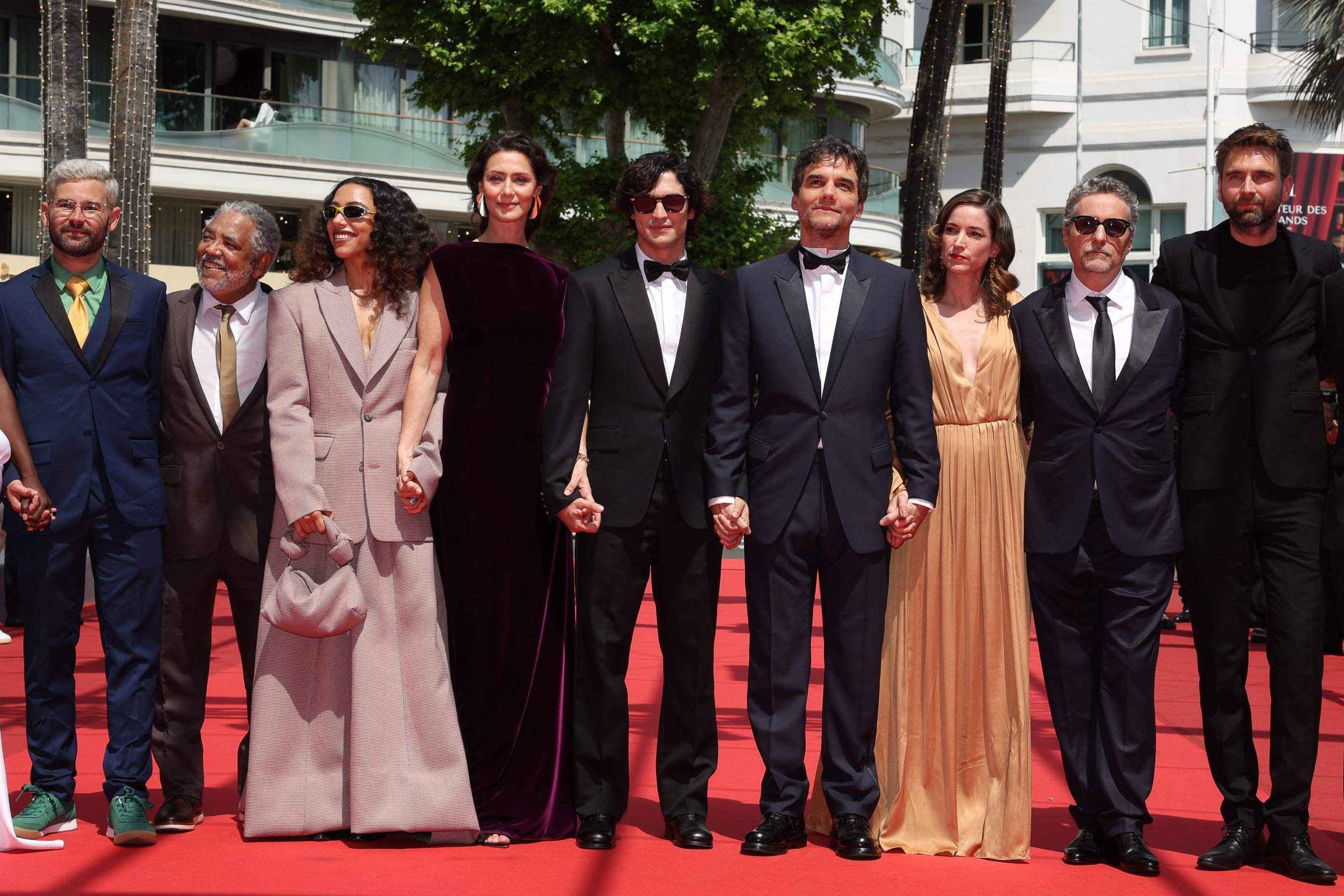 Equipe do filme O Agente Secreto no Festival de Cannes            