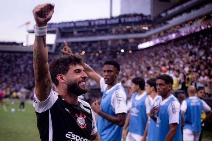 Yuri Alberto se torna o maior artilheiro da Neo Química Arena pel Corinthians ao alcançar os 44 gols no estádio -  (crédito: Foto: Rodrigo Coca / Agência Corinthians)