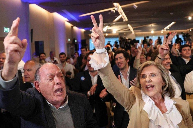 O líder do Chega, André Ventura, após a eleição deste domingo - (crédito: Reuters) O líder do Chega, André Ventura, após a eleição deste domingo - (crédito: Reuters)