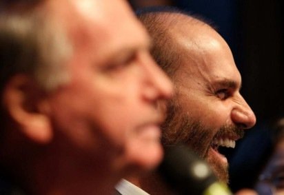 Depois de Alexandre de Moraes, eis o alvo preferido de Eduardo Bolsonaro -  (crédito: Platobr Politica)
