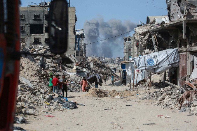Morte de líder do Hamas pode significar um cessar-fogo - (crédito: Bashar TALEB / AFP) Morte de líder do Hamas pode significar um cessar-fogo - (crédito: Bashar TALEB / AFP)