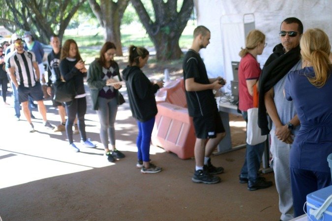  19/05/2025 Ed Alves CB/DA Press. Cidades.Brasilienses vão aos postos de saúde em busca da vacina contra a gripe. -  (crédito:  Ed Alves CB/DA Press)