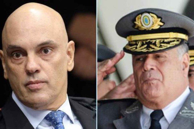 Bolsonaro e Freire Gomes durante evento em 2022, quando eram respectivamente presidente e comandante do Exército - (crédito: Getty Images) Bolsonaro e Freire Gomes durante evento em 2022, quando eram respectivamente presidente e comandante do Exército - (crédito: Getty Images)