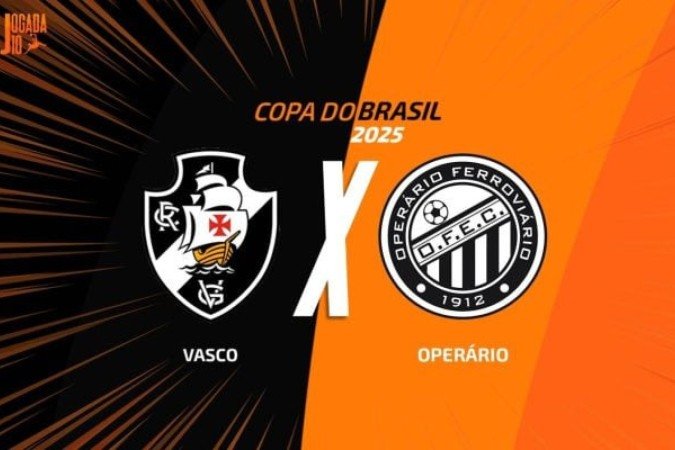 Vasco e Operário-PR se enfrentam pela 3ª fase da Copa do Brasil - (crédito: Foto: Arte/Jogada10) Vasco e Operário-PR se enfrentam pela 3ª fase da Copa do Brasil - (crédito: Foto: Arte/Jogada10)