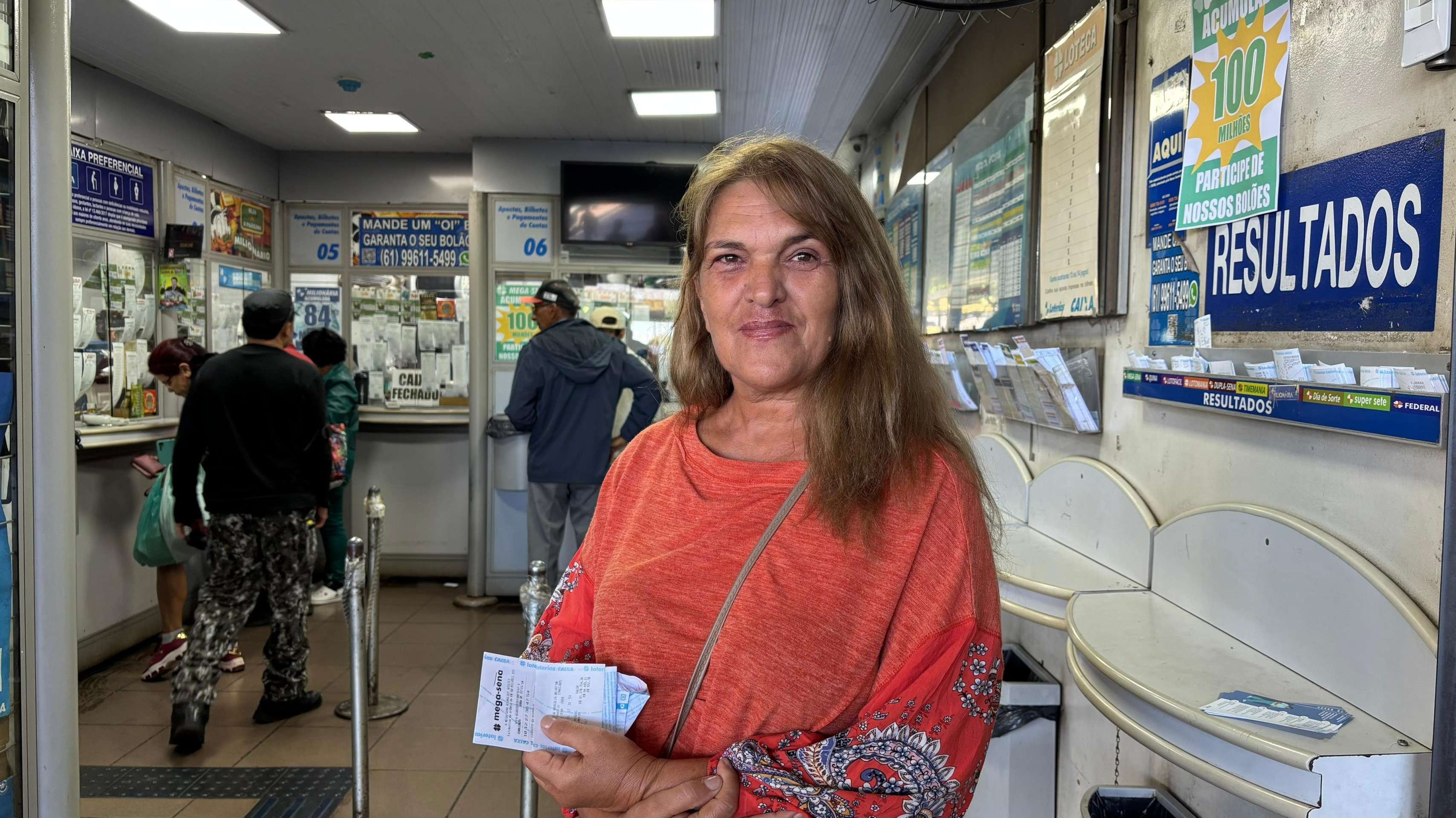 Ana Célia é moradora do Paranoá. Como a maioria dos apostadores, ela pensa é comprar uma casa, viajar e ajudar a família.