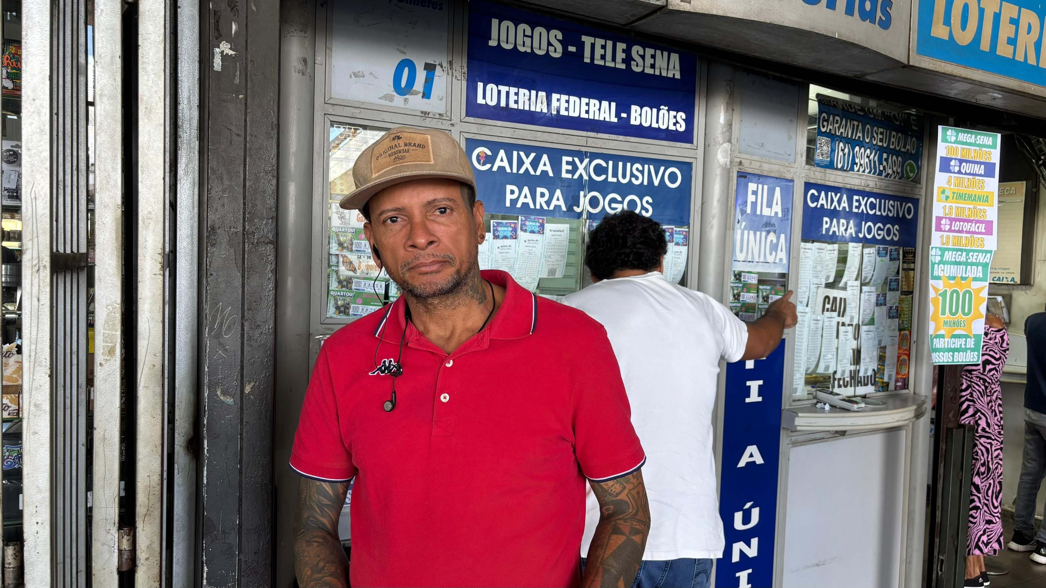 Arilson é morador de Ceilândia e como a maioria dos apostadores, sonha em usar o dinheiro para viajar e ajudar a família